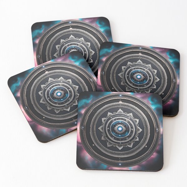 Item preview, Silver Galactic Tranquility Mandala Art designed and sold by SpiritualManda.