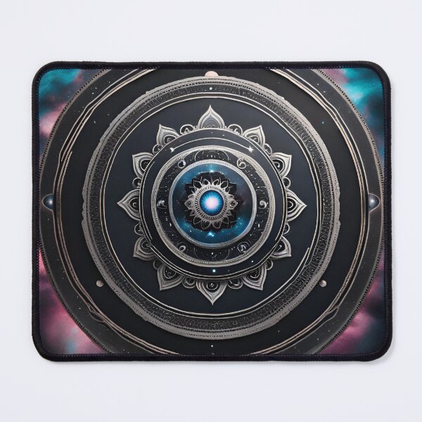 Item preview, Silver Galactic Tranquility Mandala Art designed and sold by SpiritualManda.