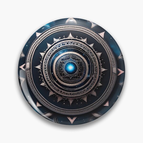 Item preview, Galactic Tranquility Silver Mandala Art designed and sold by SpiritualManda.