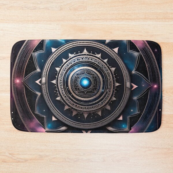 Item preview, Galactic Tranquility Silver Mandala Art designed and sold by SpiritualManda.