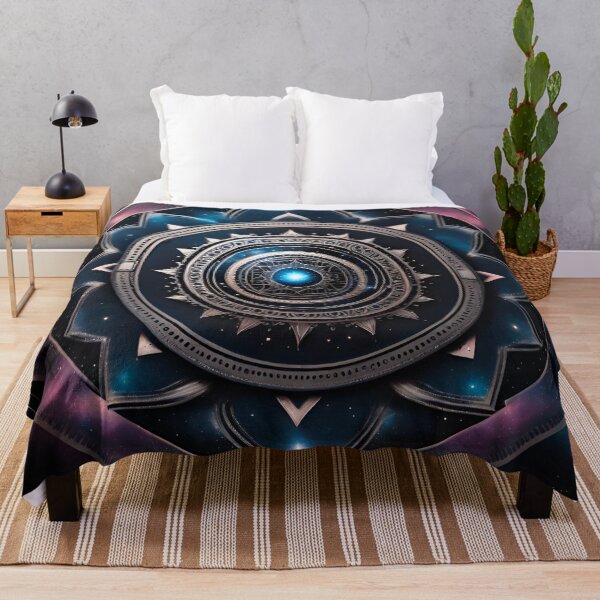 Item preview, Galactic Tranquility Silver Mandala Art designed and sold by SpiritualManda.