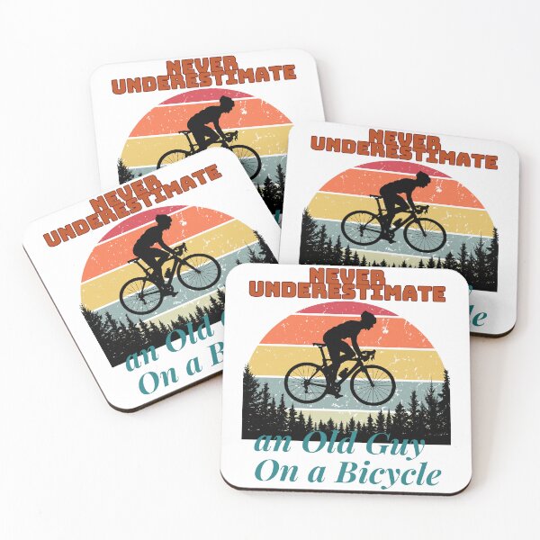 Item preview, Never Underestimate An Old Guy on a Bicycle  designed and sold by Creativedsigna.
