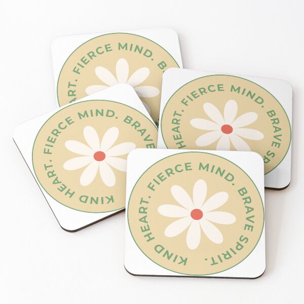 Item preview, kind heart fierce mind brave spirit flower designed and sold by Taloory.