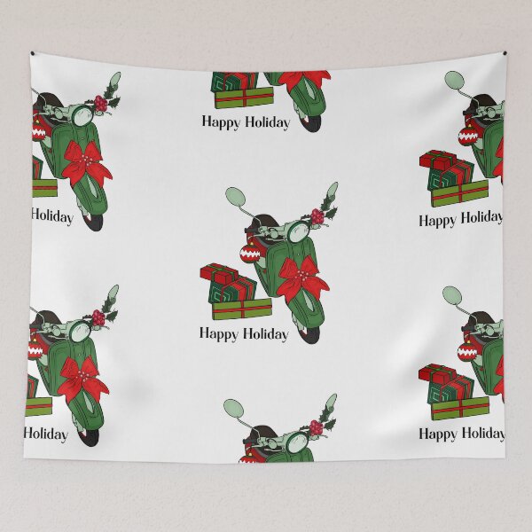 Item preview, Green Wheels of Joy: Happy Holiday Ride designed and sold by Anastasiia Yurevych.