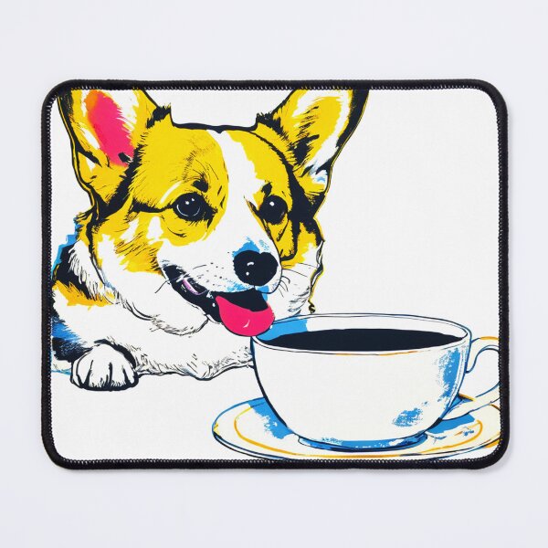 Item preview, English Corgi and Tea  designed and sold by John-Paul Sanders.