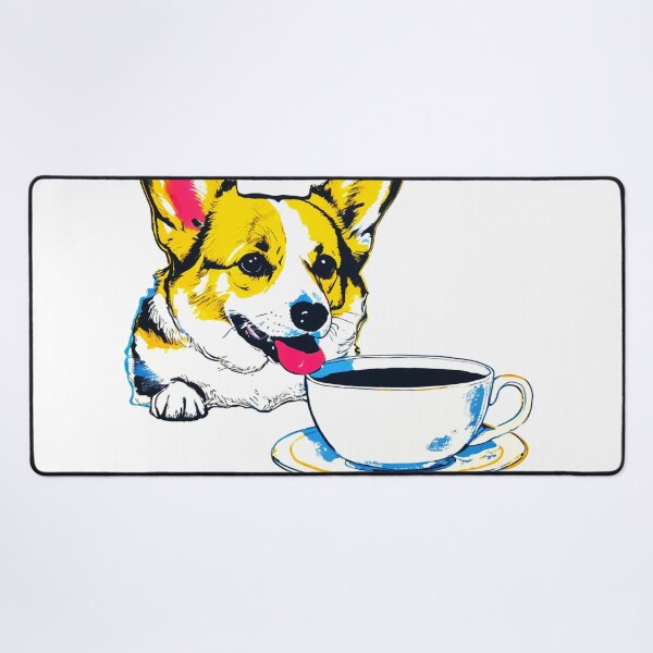 Item preview, English Corgi and Tea  designed and sold by John-Paul Sanders.