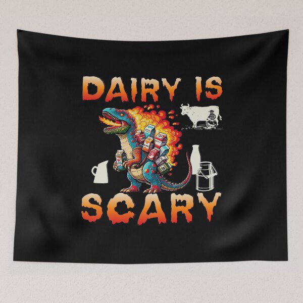 Item preview, Dairy Is Scary Lactose Intolerance designed and sold by Betsytiptoe.