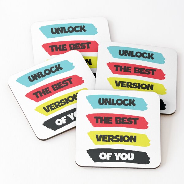 Item preview, UNLOCK THE BEST VERSION OF YOU  designed and sold by thewolf988.