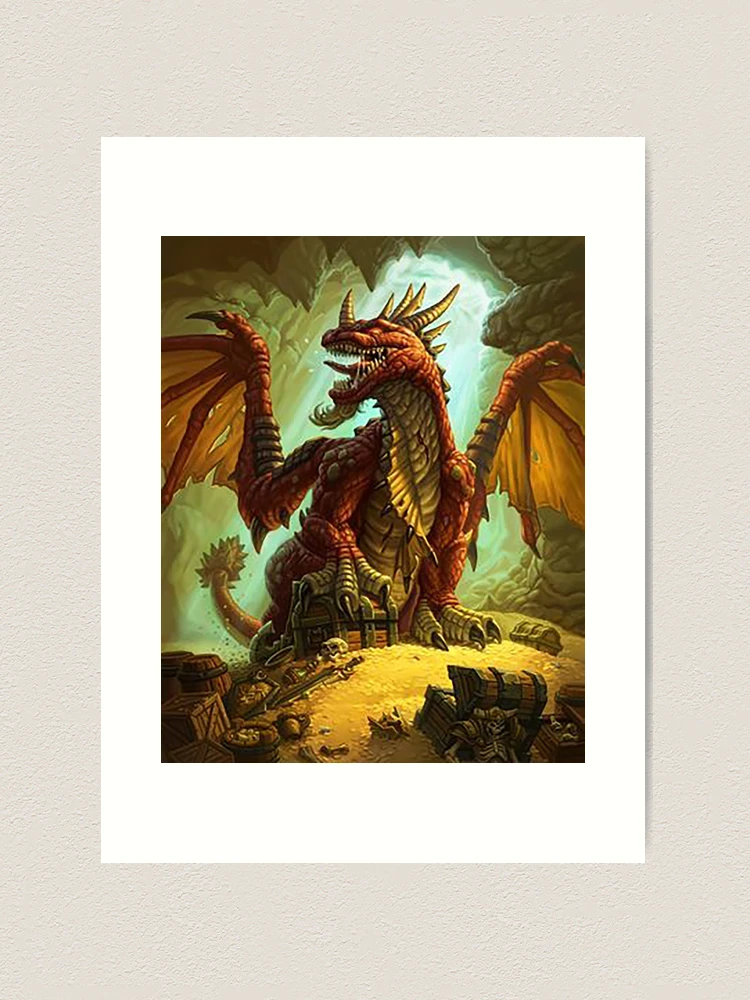 Beautiful Still Life Painting of Dragons Treasure Chest