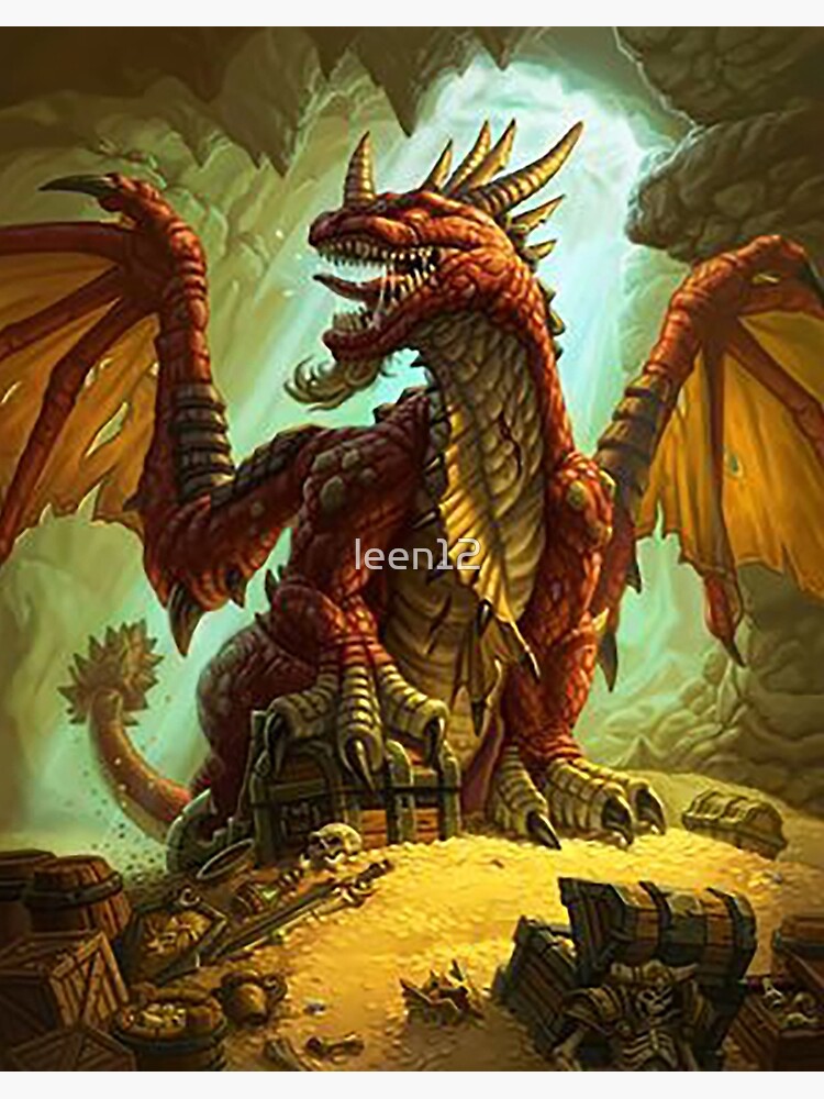 T Berettigelse pin Cool Dragon Protecting Treasure chest" Art Board Print for Sale by leen12 |  Redbubble