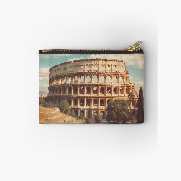 Item preview, Gladiatorial Grandeur: Vintage Travel Poster of the Colosseum designed and sold by Ceemko's Vintage Corner.