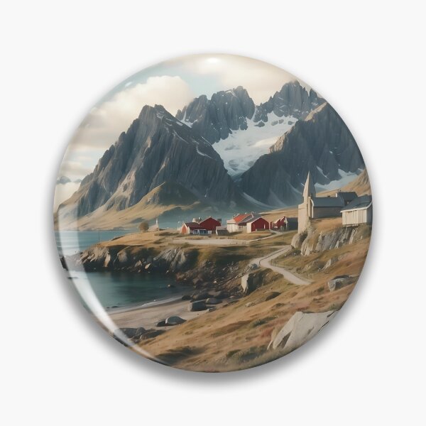 Item preview, Arctic Serenity: Vintage Travel Poster of Lofoten designed and sold by Ceemko's Vintage Corner.