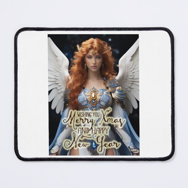 Item preview, Merry Xmas and Happy New Year; Angel; designed and sold by StickerApe.
