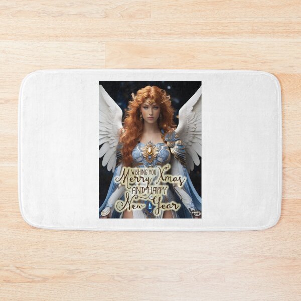 Item preview, Merry Xmas and Happy New Year; Angel; designed and sold by StickerApe.