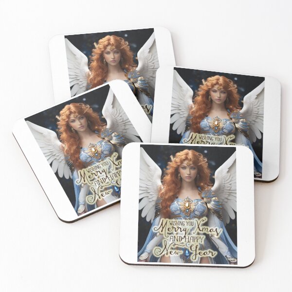 Item preview, Merry Xmas and Happy New Year; Angel; designed and sold by StickerApe.