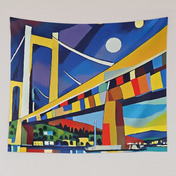 Item preview, The Bosporus Bridge Istanbul designed and sold by OzzFrequency.