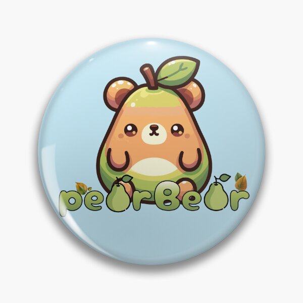 Item preview, Adorable Pear Bear Punny Design designed and sold by Sir Meow Meow.