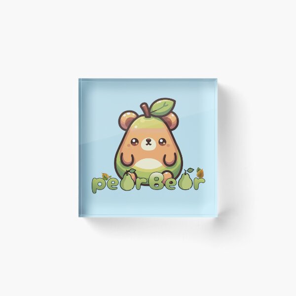Item preview, Adorable Pear Bear Punny Design designed and sold by Sir Meow Meow.