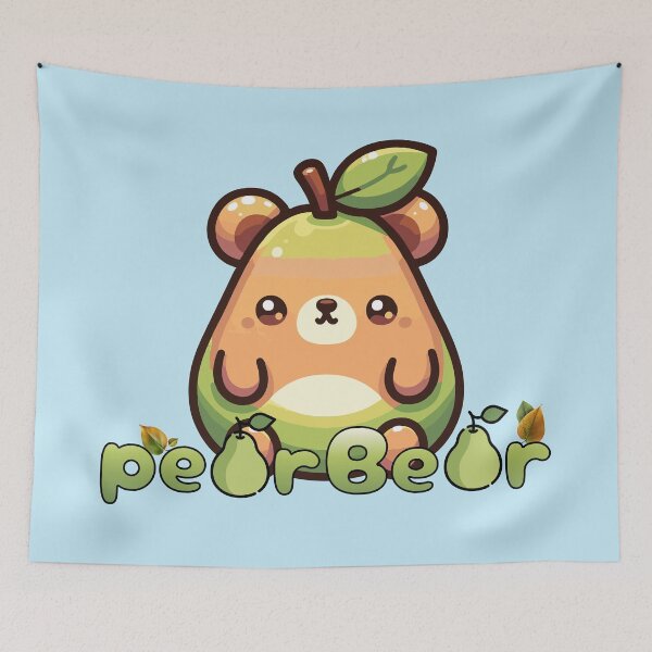 Item preview, Adorable Pear Bear Punny Design designed and sold by Sir Meow Meow.
