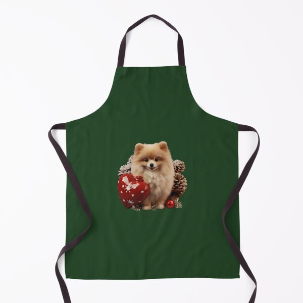 Item preview, Red Christmas pomeranian dog designed and sold by ME-World.