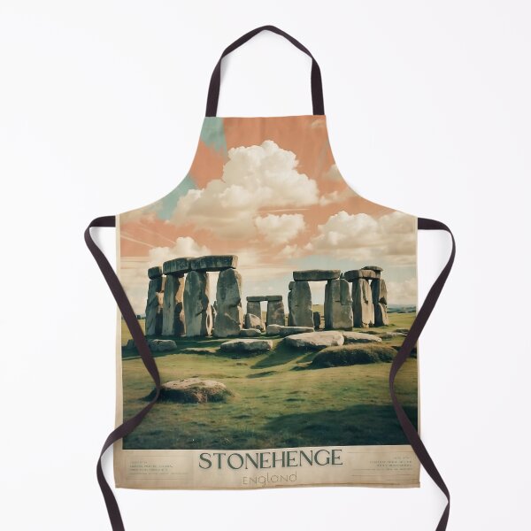 Item preview, Mystical Monoliths: Vintage Travel Poster of Stonehenge designed and sold by Ceemko's Vintage Corner.