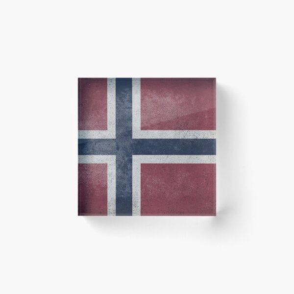 Item preview, Distressed, Old, Faded & Worn Flag of Norway (Norges flagg) designed and sold by STUDIO-72.