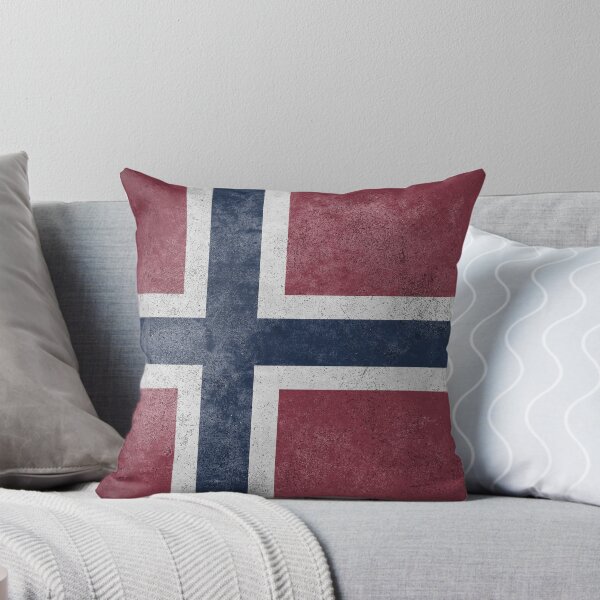 Item preview, Distressed, Old, Faded & Worn Flag of Norway (Norges flagg) designed and sold by STUDIO-72.