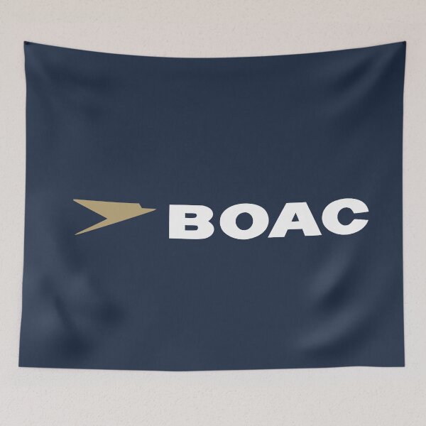 Artikelvorschau, BOAC 1970er Vintage Airline 2 entworfen und verkauft von Speedbirddesign.