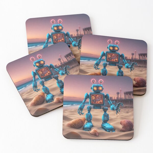 Item preview,   Robot on the beach designed and sold by StyleSketch.
