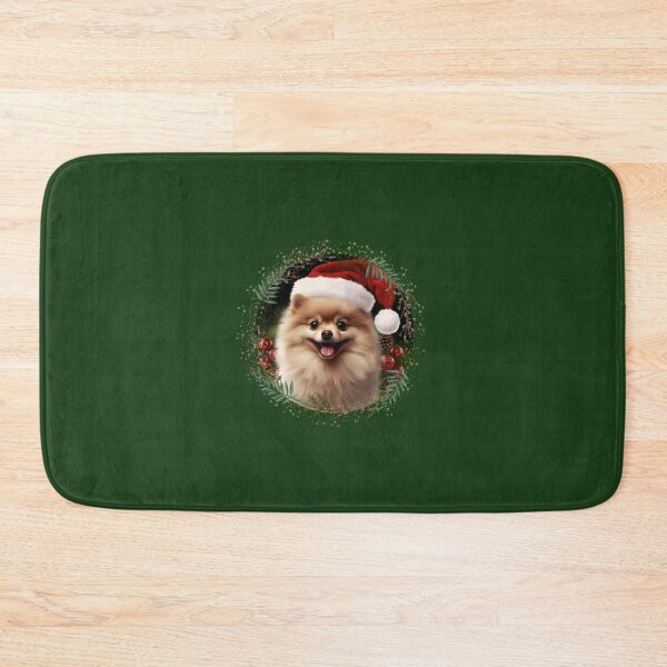Item preview, Red Christmas pomeranian dog designed and sold by ME-World.