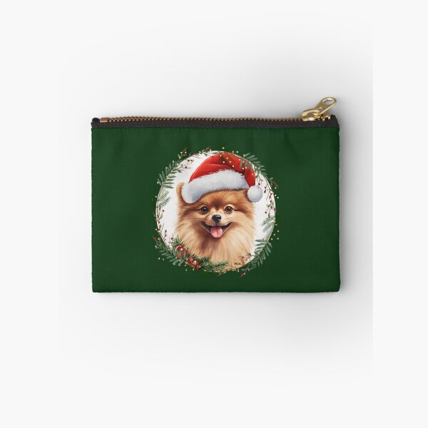 Item preview, Red Christmas pomeranian dog designed and sold by ME-World.