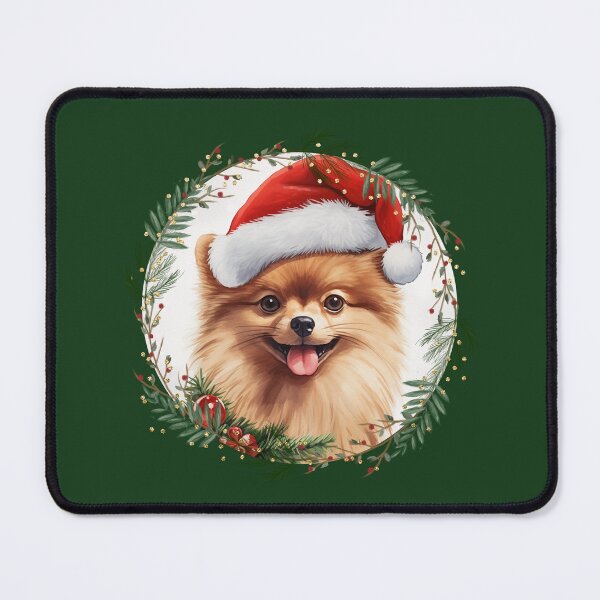 Item preview, Red Christmas pomeranian dog designed and sold by ME-World.