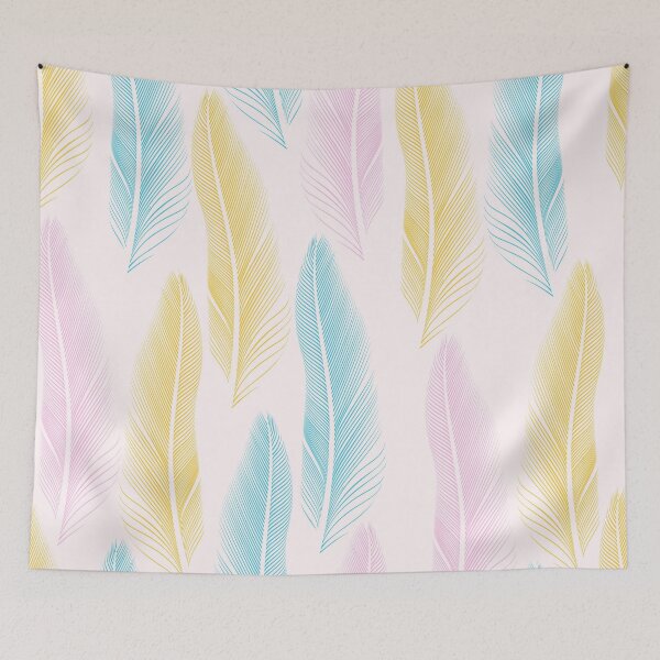 Artikelvorschau, Modern Boho Chic Feathers Pattern entworfen und verkauft von stylebytara.