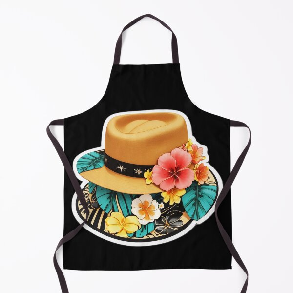 Item preview, Retro Fedora Hat with Hawaii Orchids Beach Outfit designed and sold by NautiChic.