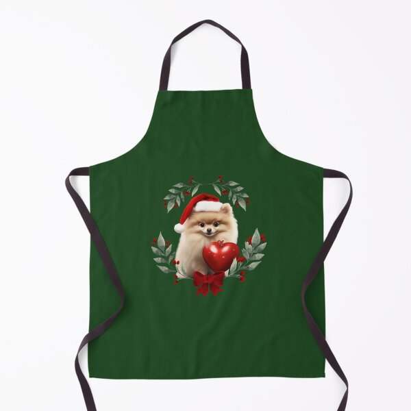 Item preview, Red Christmas pomeranian dog designed and sold by ME-World.