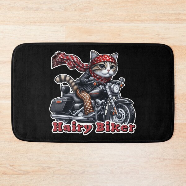 Item preview, Cute and Funny Cat- Funky Cat Motor Bike Rider designed and sold by Witsprings.