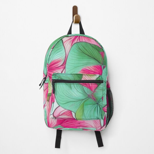 Item preview, Caladium Plant. Botanical Pattern. Leaf Art. Green And Pink. designed and sold by LamarrDreams13.