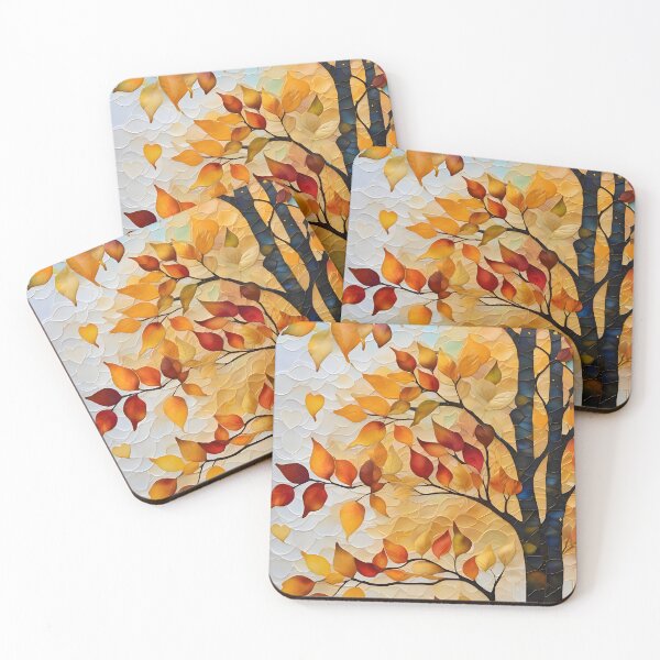Item preview, Autumn's Gilded Symphony: Leaves of Gold Art Print designed and sold by puravidavisions.