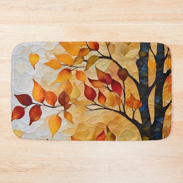 Item preview, Autumn's Gilded Symphony: Leaves of Gold Art Print designed and sold by puravidavisions.