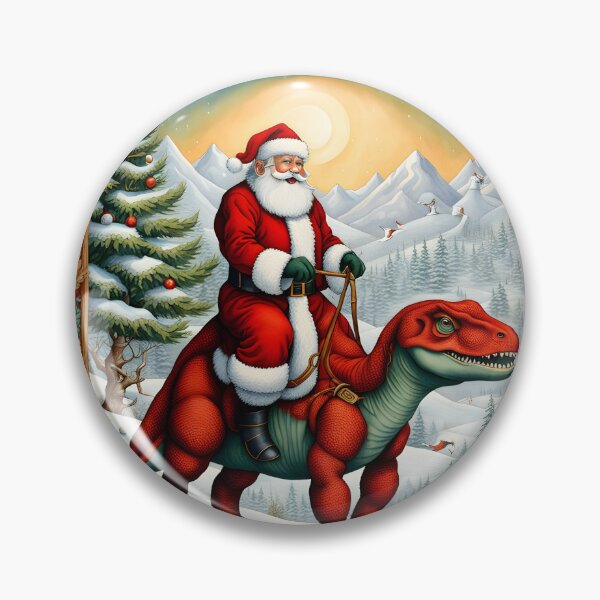Item preview, Santa Claus Riding a Dinosaur Christmas T-Shirt designed and sold by GorinART.