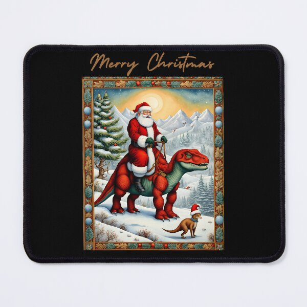 Item preview, Santa Claus Riding a Dinosaur Christmas T-Shirt designed and sold by GorinART.