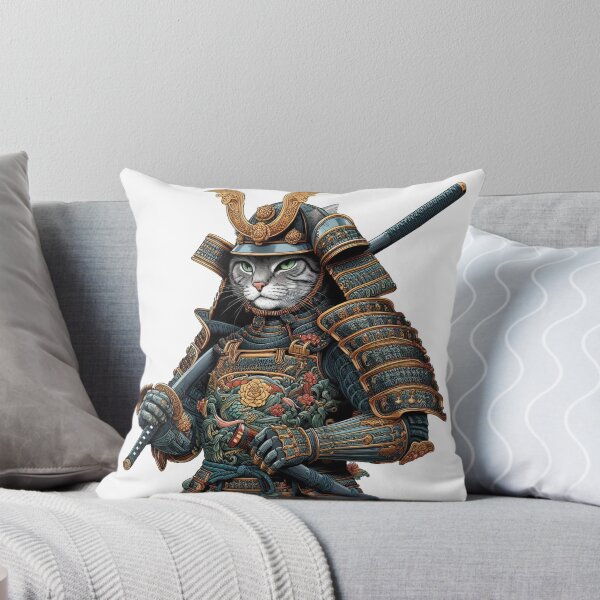 Item preview, A samurai cat designed and sold by blackcrabbr.