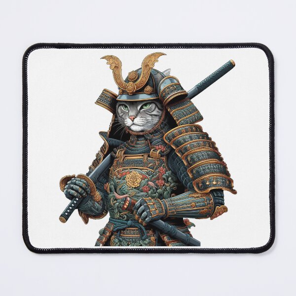 Item preview, A samurai cat designed and sold by blackcrabbr.