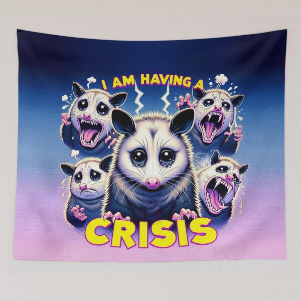 Item preview, I am having a crisis opossum designed and sold by VividVirtuoso.