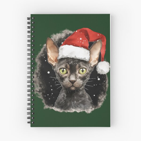 Aperçu de l'œuvre Chat sphynx noir de Noël créée et vendue par ME-World.