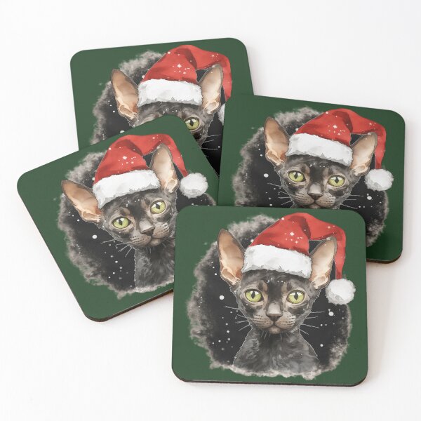 Item preview, Christmas black sphynx cat designed and sold by ME-World.