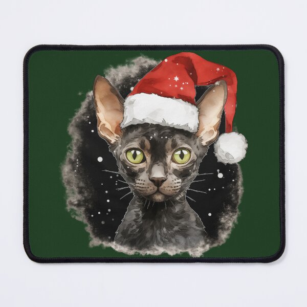 Item preview, Christmas black sphynx cat designed and sold by ME-World.