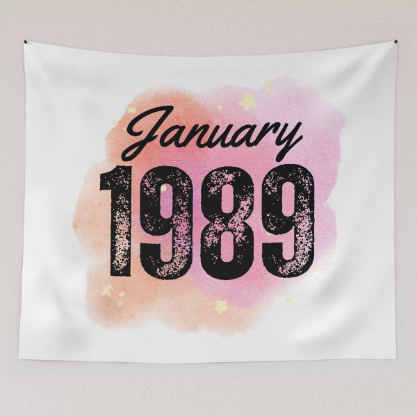 Item preview, January 1989 Birthday designed and sold by NumbersFort.