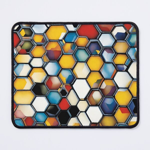 Item preview, Colorful Glass Honeycomb Pattern designed and sold by LittleGoblinPrs.
