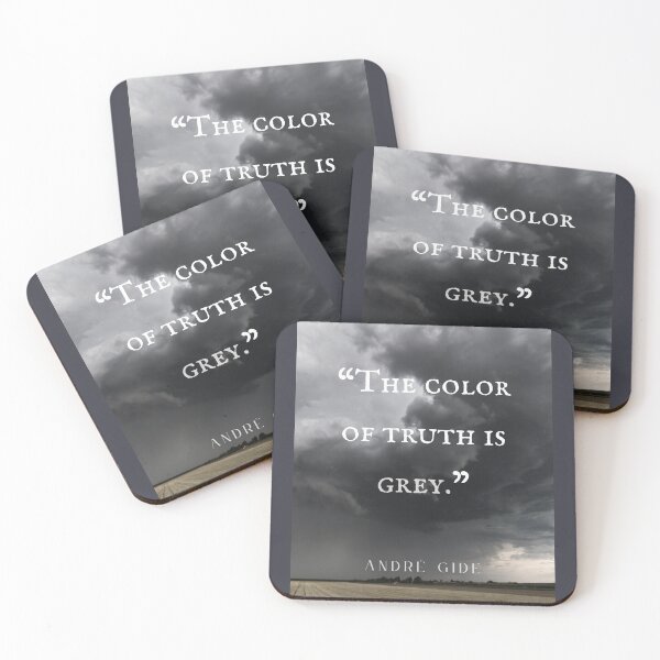 Item preview, André Gide quote: “The color of truth is grey.” designed and sold by artbleed.